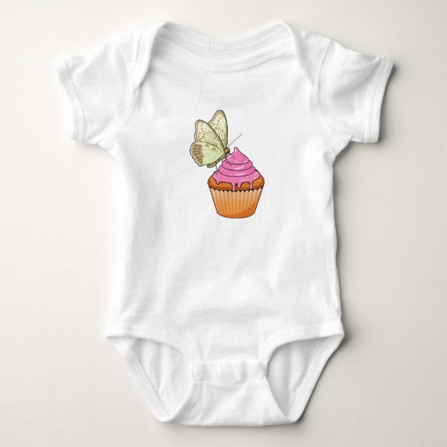 Body Para Bebê Butterfly Muffin (Frente)