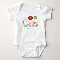C é para CAPRESE Mozzarella Tomato Basil Italiano