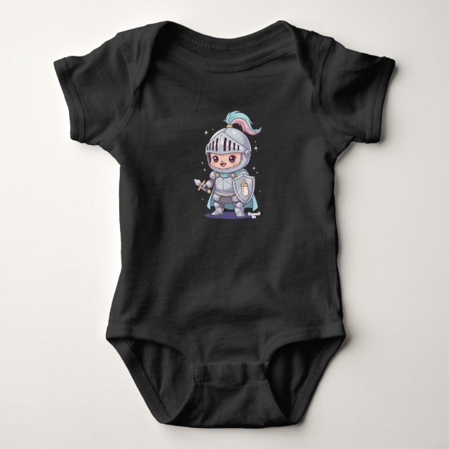 Body Para Bebê Caballero Medieval Kawaii Be (Frente)