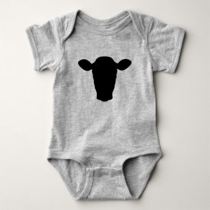 Body Para Bebê Cabeça de Vaca Bebê Roupa