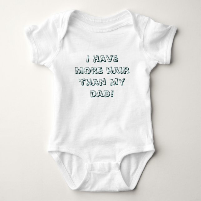 Body Para Bebê Cabelo (Frente)