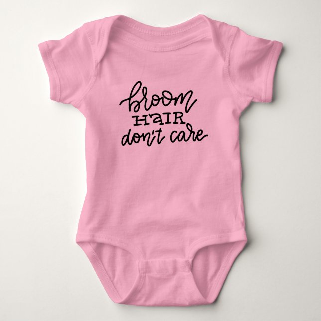 Body Para Bebê Cabelo de vassoura não se importa (Frente)