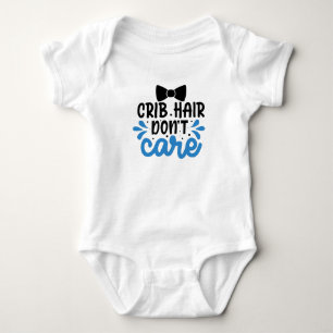 Body Para Bebê Cabelo do Cribo não se importa (garoto)
