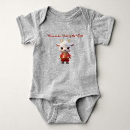 Body Para Bebê Cabra bebê fofa nascida no Ano da Cabra