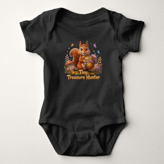 Body Para Bebê Caçador de Tesouros Pequeno (Frente)