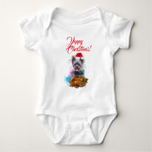 Cachorrinho Yorkie Fofo Personalizável Natal Latin