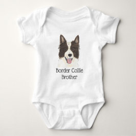 Body Para Bebê Cachorro Border Collie Personalizável