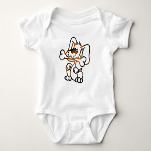 Body Para Bebê Cachorro Cachorro com Osso