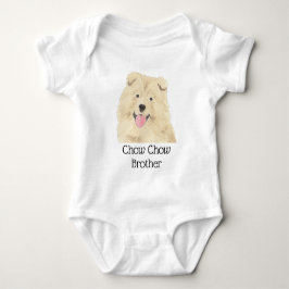 Body Para Bebê Cachorro Chow Chow Personalizado