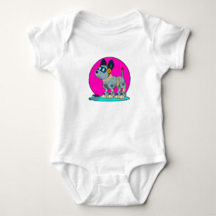 Body Para Bebê Cachorro como Robô