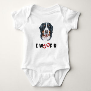 Body Para Bebê Cachorro da Montanha Bernese I Wooy You