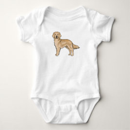 Body Para Bebê Cachorro de Desenho Animado Adorável Retriever Dou