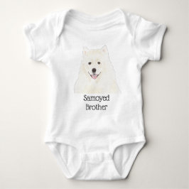 Body Para Bebê Cachorro esquimó americano personalizável Samoyed