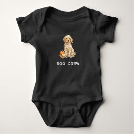Body Para Bebê Cachorro Golden Retriever Fofo de Halloween Enfaix