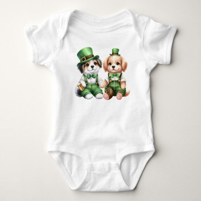 Body Para Bebê Cachorro Irlandês  (Frente)