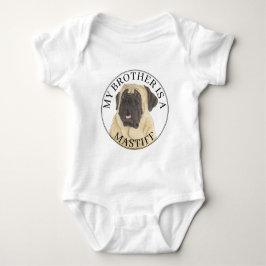 Body Para Bebê Cachorro Mastiff