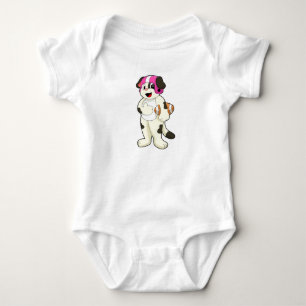 Body Para Bebê Cachorro no Futebol