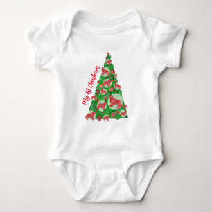 Body Para Bebê Cachorro Novo da Terra Nova - Árvore de Natal Baub