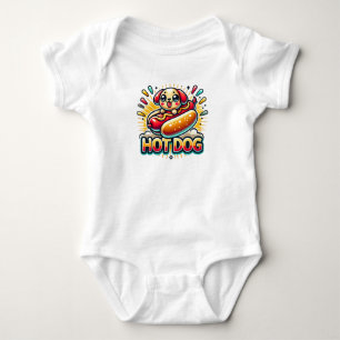Body Para Bebê Cachorro Quente Engraçado