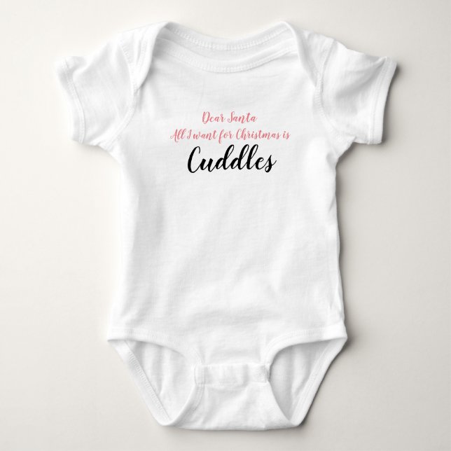 Body Para Bebê Cachorros de Natal (Frente)