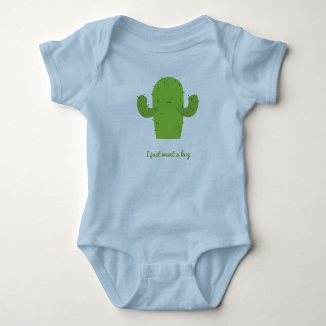 Body Para Bebê Cacto - "eu apenas quero parte superior de um (Frente)