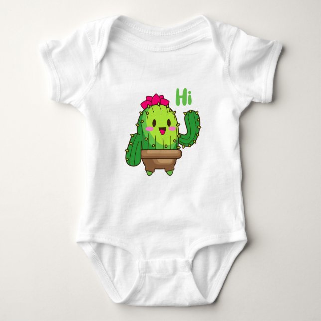 Body Para Bebê Cactus Cuddles - Bebê-Roupa (Frente)