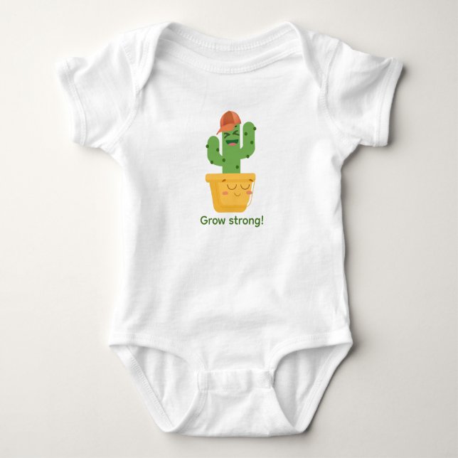 Body Para Bebê Cactus son e mamãe plantam (Frente)