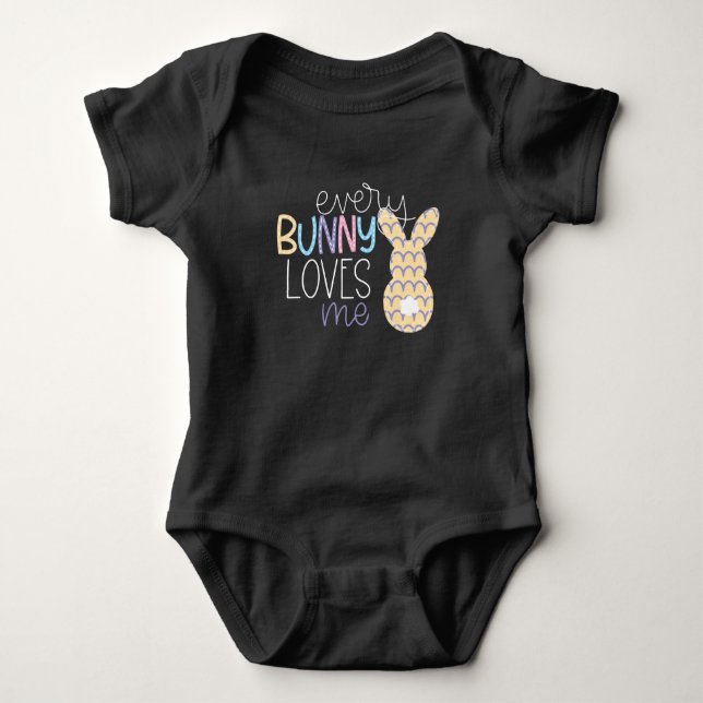 Body Para Bebê Cada Coelhinho Me Ama, Páscoa Divertida (Frente)