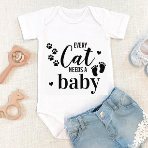 Body Para Bebê Cada Gato Precisa De Um Anúncio De Gravidez