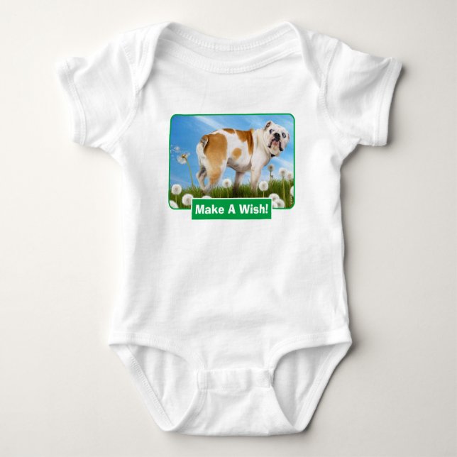 Body Para Bebê Cães com Dandelion (Frente)