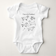 Cães Dachshund Pets Doodle Funny Black and White