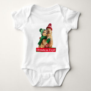 Body Para Bebê Cães de Natal