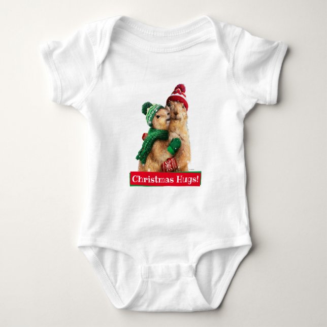 Body Para Bebê Cães de Natal (Frente)