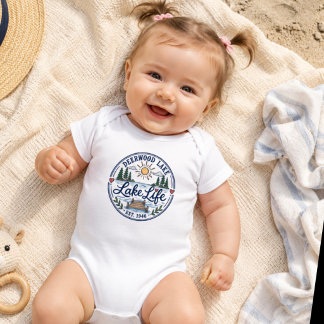 Body Para Bebê Cais de pinheiros do lago caprichoso Deerwood Lake