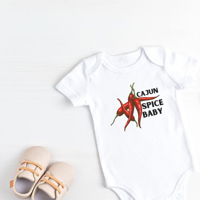 Body Para Bebê Cajun Spice (Cajun Spice Baby Bodysuit)