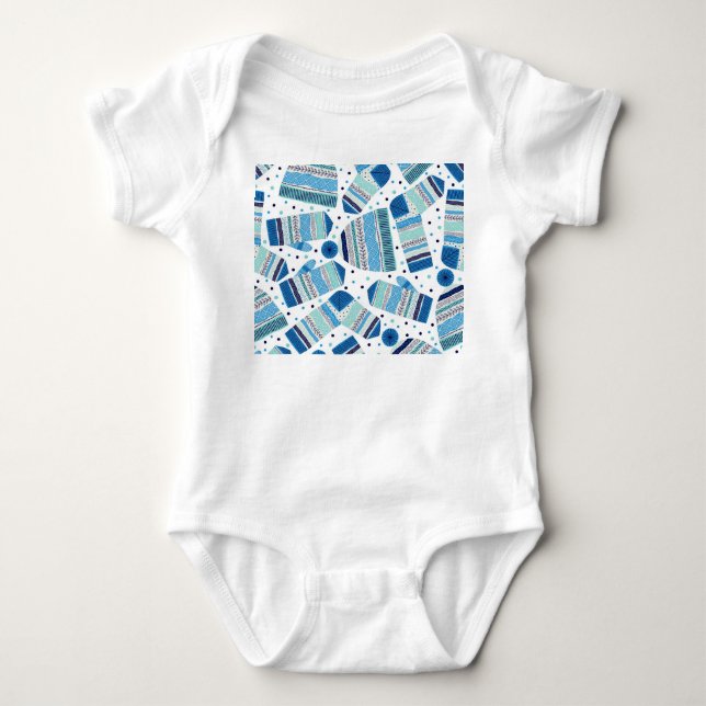 Body Para Bebê Calçado: Padrão Invisível e Perfeito de Olho. (Frente)