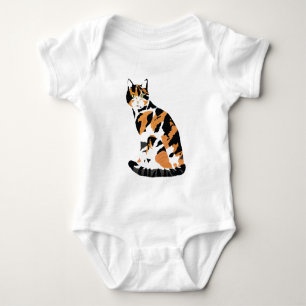 Body Para Bebê Calico gato sentado