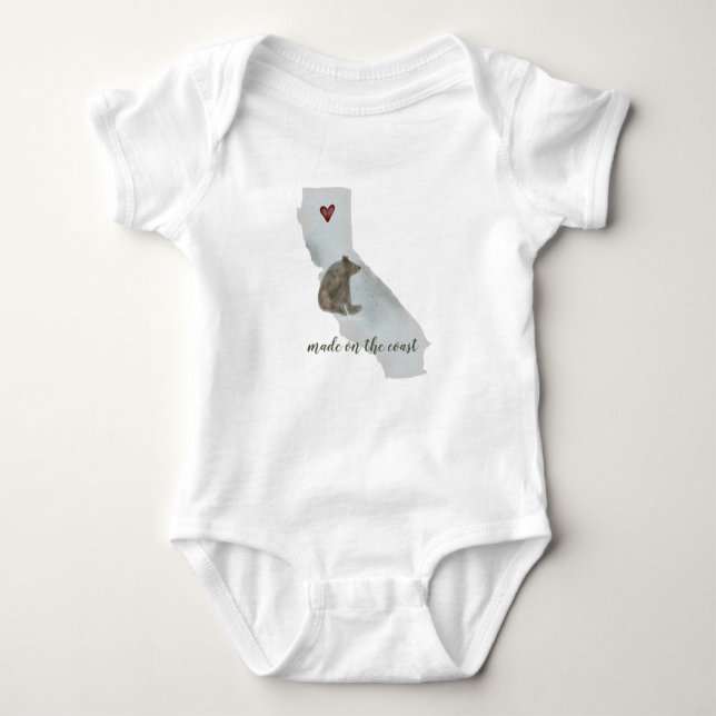 Body Para Bebê California Bear | Baby Bodysuit (Frente)