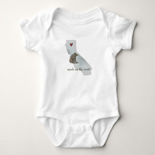Body Para Bebê California Urso   Bodysuit para Bebê