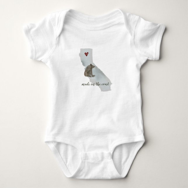 Body Para Bebê California Urso | Bodysuit para Bebê (Frente)