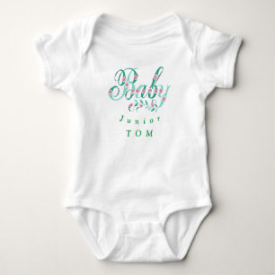 Body Para Bebê Caligrafia infantil personalizada