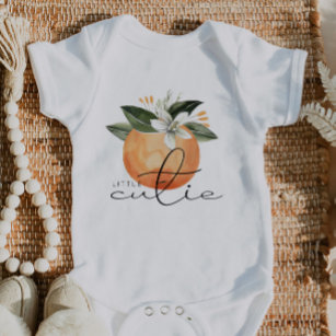 Body Para Bebê CALLIOPE Pequeno Cutil Clementine Orange Baby