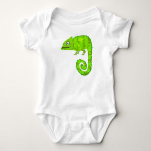 Body Para Bebê Camaleão verde fofo