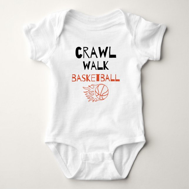 Body Para Bebê Camarada de Basquete de Brawl Walk (Frente)