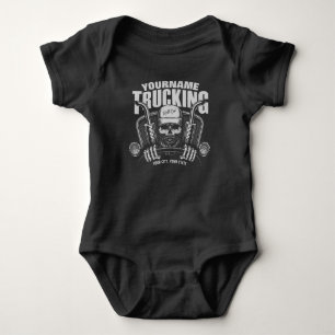 Body Para Bebê Caminhão-Caminhão Personalizado