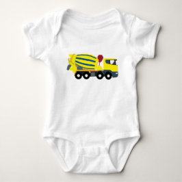 Body Para Bebê Caminhão de Cimento Concreto Caminhões de Construç