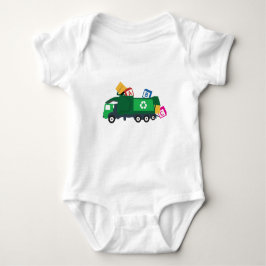 Body Para Bebê Caminhão de Lixo do Reciclagem ABC
