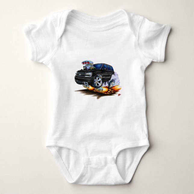 Body Para Bebê Caminhão preto dos SS do pioneiro (Frente)