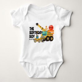 Body Para Bebê Caminhões De Construção | Parte Aniversário de cri