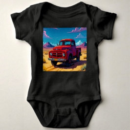 Body Para Bebê Caminhonete Americana Clássica